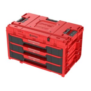 Caja de herramientas QBRICK ONE con 3 cajones 2.0 ROJO